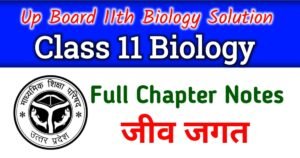कक्षा 11 जीव विज्ञान अध्याय 1 नोट्स - Up Board Class 11 Biology Chapter 1 Hand Written Notes - NCERT Class 11 Biology Chapter 1 in Hindi - कक्षा 11 जीव विज्ञान जीव जगत नोट्स
